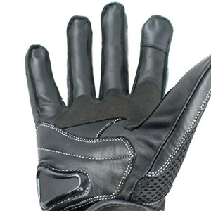 Gants de moto en cuir de vachette à doigts entiers, imperméables, pour motocross, sport automobile, écran tactile, équipement de protection, vente chaude - Product Image 6