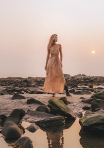 Goddess Tie Dye Kiana/Maxi Boho <b>Dress</b> 100% Cotton A-Line Formal Summer <b>Dress</b> - Product Image 6