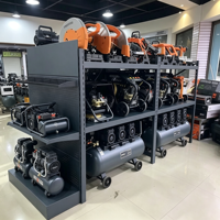 Étagère de présentation en métal robuste à double face pour outils et quincaillerie, présentoir commercial pour supermarché, rayonnage gondole