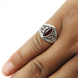 Fabuleux Look Naturel Grenat Gemstone 925 Sterling Silver Marquise Forme Anneau Bijoux Faits À La Main Pour Les Exportateurs De Fiançailles fournisseur - Product Image 6