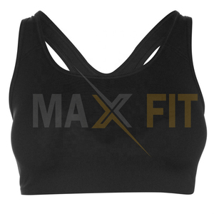 Haute qualité Top Design nouveau Style en gros plaine respirant 100% Polyester femmes haute qualité séchage rapide soutien-gorge de sport - Product Image 5