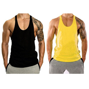 Logo personnalisé gratuit Gym Fitness Homme Stringer Débardeur Gym Hommes Débardeur Sport Slim Fit Sublimation Plain Dye Singlet Yogawear Hommes - Product Image 2