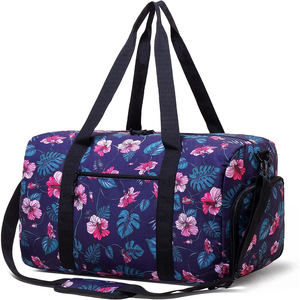 Wear 4 Games Custom Sublimation Print Waterproof Nylon Canvas 30-40L Sport Travel Duffle Bag for Basketball Soccer Yoga & Gym - Product Image 6