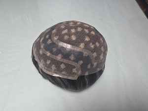 Perruque de cheveux humains indiens Remy Deep Wave Kinky Straight pour hommes Taz Hair BD Lace Front PU Base gauche/droite Prothèse de cheveux professionnelle - Product Image 5