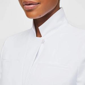 Conception personnalisée en coton unisexe uniforme médical d'infirmière et de médecin d'hôpital blouse de laboratoire blanche - Product Image 4