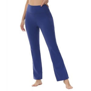 Pantalones acampanados holgados con bolsillo Vintage de calle de cintura alta para mujer, los mejores pantalones acampanados populares para mujer - Product Image 1
