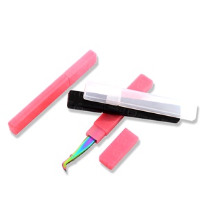 Emballage de tube pour pince à cils personnalisée, tube de rangement pour pince à cils en plastique transparent, vente en gros, OEM, étiquette privée pour les marques de cils - Product Image 3