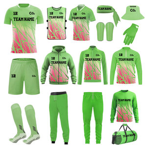 Conjunto de Uniforme de Fútbol Personalizado para Adultos, Tela Inteligente de Poliéster/Algodón, Secado Rápido, para Verano - Product Image 3