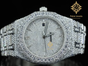 Montre unisexe en moissanite 925 avec fonction date, qualité VVS, bijoux VVS1, 100% passe le testeur de diamants Out Hip Tester - Product Image 2