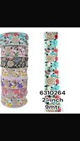 Lacets floraux multicolores faits à la main sur mesure pour chapeaux, créateurs et enfants, vêtements avec tissu à paillettes