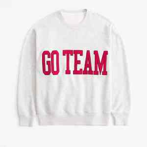 Suéter Personalizado para Mujer, Cuello Alto, Invierno, Tejido Largo, Transpirable, Ecológico, de Felpa, Estilo Universitario, para Equipo Deportivo - Product Image 4