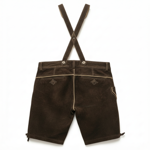 Lederhosen traditionnel allemand bavarois 2025 pour homme, en cuir véritable, broderie personnalisée, toile droite, anti-boulochage, couleurs personnalisées - Product Image 2