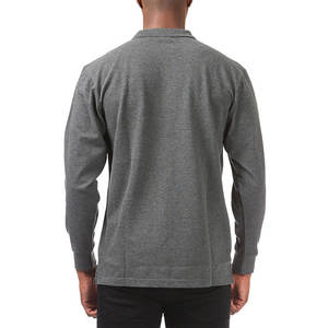 Nueva tendencia de moda para hombre, Premium Jersey de algodón, polos personalizados, Unisex, manga larga, cuello redondo, diseño estampado, tela de punto - Product Image 2