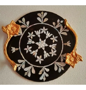 Plateau de séparation en nacre rectangulaire polyvalent et créatif Plateau décoratif en nacre Plateau de service en coquille fait à la main Fournitures d'hôtel - Product Image 3