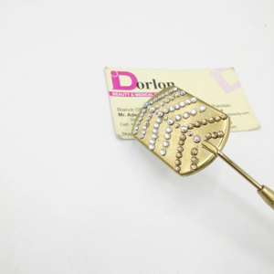 Outils professionnels d'extension de cils en acier inoxydable plaqué or miroir d'inspection de cils personnalisé accessoires de cils fantaisie - Product Image 2