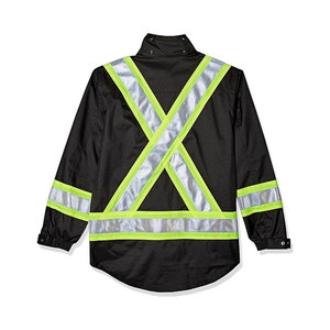 เสื้อแจ็กเก็ตนัสดุทำจากผ้าฝ้ายสะท้อนแสงสูงสำหรับใช้กลางแจ้งมองเห็นได้ทั้งกลางวันและฤดูหนาวบริการ OEM - Product Image 2
