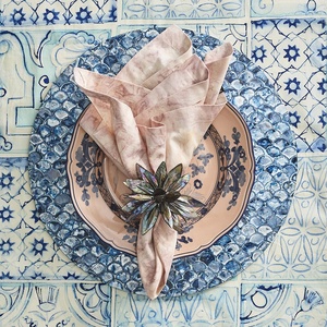 Mother of Pearl Inlay Placemat Luxury Wholesale <b>Round</b> <b>Table</b> Placemat for Dining <b>Table</b> Handmade From Vietnam - Product Image 2