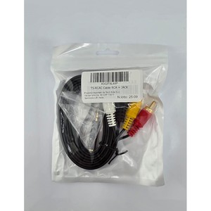 แจ็ค AV 4 ขั้วเป็นสาย RCA คอมโพสิต ยาว 1.5 ม., สายแปลงวีดีโอ VHS, พร้อมอะแดปเตอร์ Pin-Out - Product Image 1