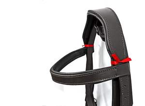 Turners Impresionante cuero negro Snaffle Cavesson Brida para montar a caballo con riendas Hot Multi Color Cuero genuino Brida Para Caballo - Product Image 6