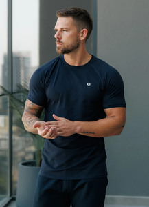 Nouveauté 2025 Streetwear haute qualité 100% coton grande taille Fitness Long T-Shirt personnalisé manches régulières hommes Hip Hop - Product Image 5