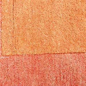 พรมขนสัตว์แบบทันสมัยงานแฮนด์เมดพรมทอสีส้ม8x10ห่วงตัดสวยงามทำมือสำหรับห้องนั่งเล่นและชุดสวดมนต์ - Product Image 3