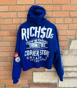 Venta al por mayor personalizado Sweatsuit Hombre Zip up Hoodie y Jogger French Terry Streetwear Rayas Hombres Chándal - Product Image 2