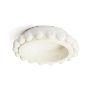 Plat à bougie en marbre blanc abordable, fabriqué à la main, idéal pour la décoration intérieure élégante, fabriqué en Inde par un fabricant artisanal - Product Image 2