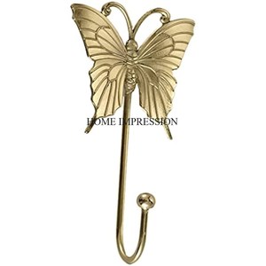 Crochets de suspension modernes en aluminium de luxe plaqué or de haute qualité, couleur argentée, brillants et polis, avec des fleurs de rose - Product Image 4