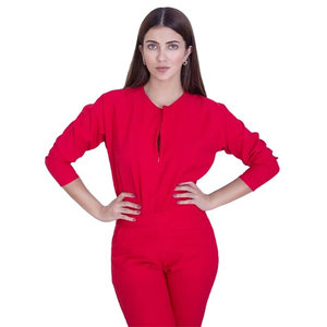 Conjunto de uniforme y pantalón de enfermera para mujer, conjuntos de uniformes, conjuntos de uniformes de manga larga para uso hospitalario, conjuntos de uniformes de entrenamiento - Product Image 5