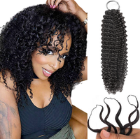 Produsen Grosir 12A Rambut Remy Virgin Baru Ekstensi Rambut Ujung Bulu Tip Crochet Kepang Bundel Rambut Asli Alami untuk Wanita