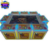 Borne de jeu de pêche professionnelle 8 joueurs, Table d'arcade, Logiciel vidéo, Application Golden Dragon Skill, Terminal rechargeable