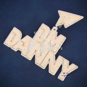 จี้เพชรโมอิสสีเงินแท้925ฮิปฮอปประดับเพชรที่มีความใสระดับ VVS สำหรับผู้ชายหรือผู้หญิง - Product Image 5