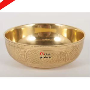 Cuenco para servir frutas de aluminio y metal con acabado plateado más vendido para restaurante y bar de hotel - Product Image 5