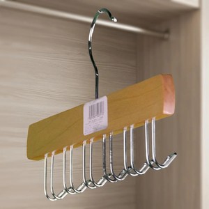 Meilleur Cintre en Bois Naturel Marron Personnalisable avec Logo pour Vêtements, Organisateur de Penderie, Armoire, Boutique, Hôtel, Multifonctionnel - Product Image 3