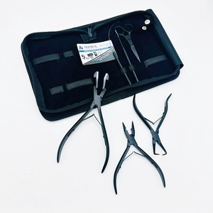 Pince à cheveux écologique pour extensions de cheveux humains, pince à ruban avec silicone sur les pointes, outil pratique pour le collage du ruban - Product Image 2