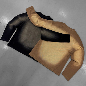 New 2025 High Street Vintage Washed Sunfaded Tshirts <b>Men</b> Custom Heavyweight Oversized Fit <b>Long</b> <b>Sleeve</b> Waffle T <b>Shirt</b> - Product Image 6