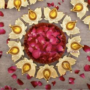 Antique Traditional Home Decor <b>Water</b> Urli <b>Floating</b> Bowl for <b>Floating</b> Flowers Home Decoration for Home and Temple - Product Image 6