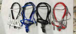Brida de caballo impermeable de PVC con Riendas de agarre de goma Hebillas de acero inoxidable Brida de PVC personalizada - Product Image 2