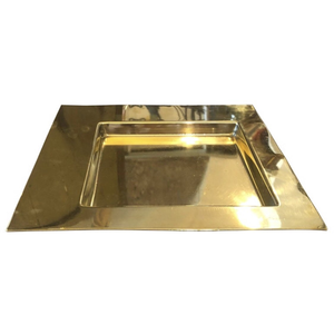 Plateau de service en laiton mélaminé Plateau de table de taille personnalisée Meilleure qualité pour la maison Plateau de service aux fruits - Product Image 1