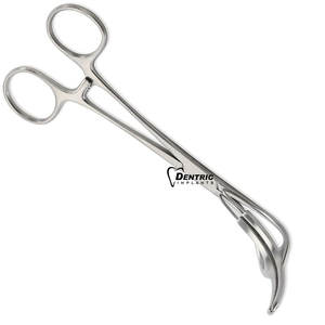 Offre Spéciale Klintmalm Instruments chirurgicaux manuels 7 ''petite pince de greffe de foie en acier inoxydable mâchoires incurvées de 65mm tiges droites - Product Image 5