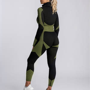 Conjunto de Yoga de Primera Calidad con Logotipo Personalizado para Mujer, Leggings y Tops Deportivos - Product Image 1