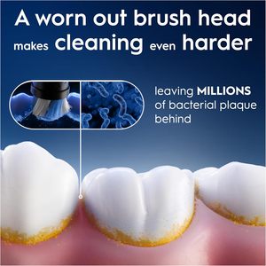 Têtes de brosse à dents électriques Oral-B iO Ultimate Clean Original, noires, lot de 8, têtes de rechange avec poils angulés - Product Image 2