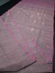 Nueva llegada Deshi Dhakai Jamdani Sharee calidad de exportación para mujeres JAMDANI tela azul rojo verde dorado cielo azul de Bangladesh - Product Image 5