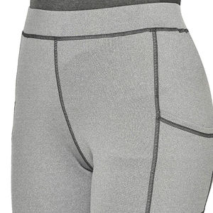 Color gris claro Mujeres Gym & Fitness Mujeres de alta calidad High Wasted Capri Leggings y medias Cintura elástica Yoga Leggings - Product Image 6