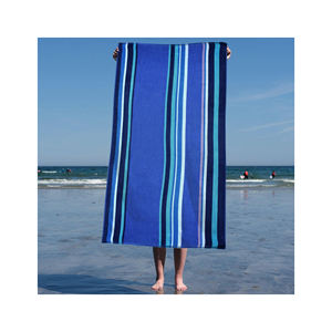 Vente en gros de coton de serviette de plage et de piscine à rayures de luxe Cabana du fournisseur chinois pour la natation - Product Image 3