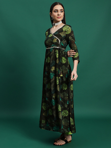 Robe d'été décontractée pour femmes exportation qualité multicouche et broderie travail tenue décontracté Kurtis ensembles du fournisseur indien en gros - Product Image 3