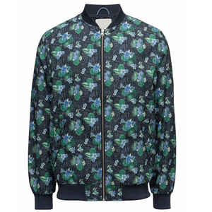 Blouson Bomber Homme Personnalisé Imprimé Camouflage Col Montant Logo Avant Polyester/Coton Style Urbain Léger Printemps - Product Image 3