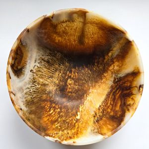 Bols à fruits et à salade en résine de grande taille, ronds, modernes et écologiques, avec des bols de service faits à la main de qualité supérieure, multicolores - Product Image 4