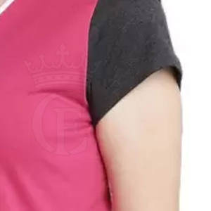 Camiseta de algodón 100% de diseño personalizado para mujer, ropa activa, transpirable, material duradero, ecológico, fabricado en Pakistán - Product Image 6