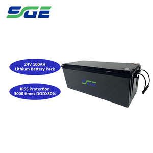 Ssge 24V 100Ah dẫn đến pin lithium <span class=keywords><strong>c</strong></span>ông suất cao sứ<span class=keywords><strong>c</strong></span> đề kháng nội bộ thấp 3000 chu kỳ cuộ<span class=keywords><strong>c</strong></span> sống cho xe điện xe đạp - Product Image 1